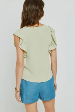 Blusa con volantes