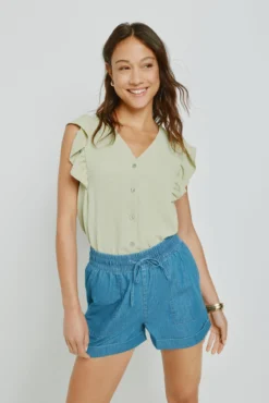 Blusa con volantes