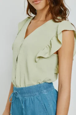 Blusa con volantes