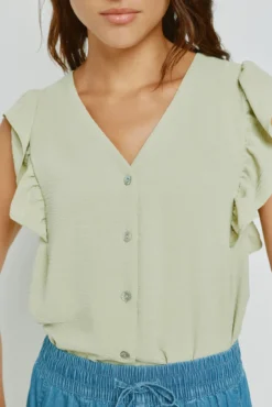 Blusa con volantes