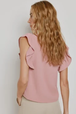 Blusa con volantes