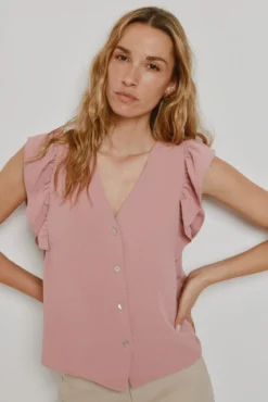 Blusa con volantes