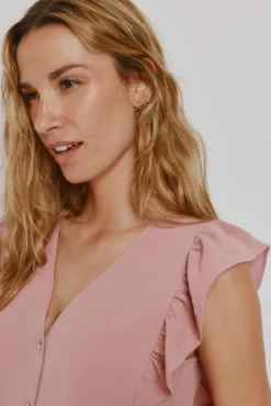 Blusa con volantes