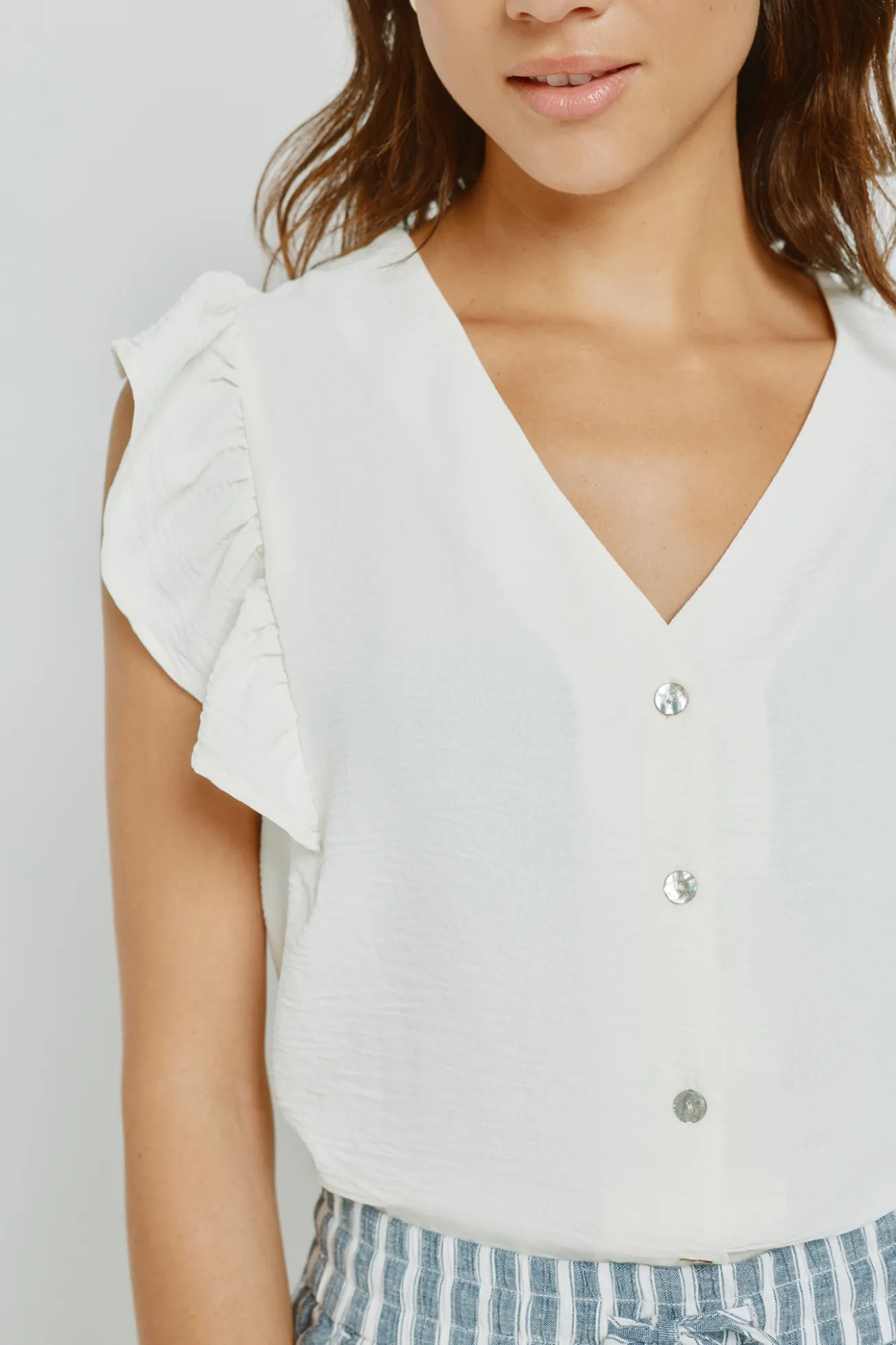 Blusa con volantes