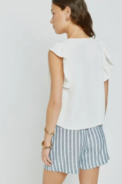 Blusa con volantes