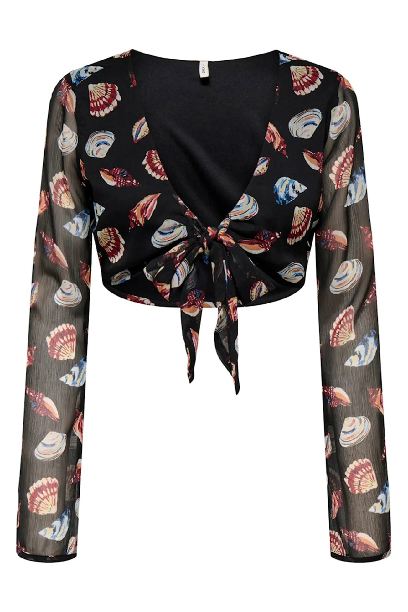Blusa corta ajustable