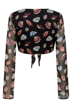 Blusa corta ajustable