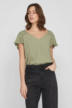 Blusa cuello escote