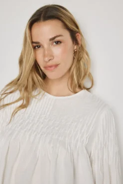 Blusa cuello redondo