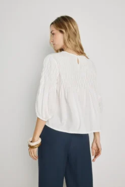 Blusa cuello redondo