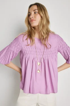 Blusa cuello redondo