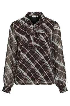 Blusa de gasa con lazada