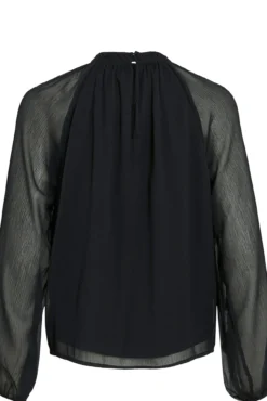 Blusa de gasa con volantes