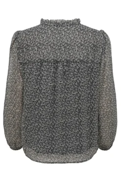 Blusa de gasa estampada