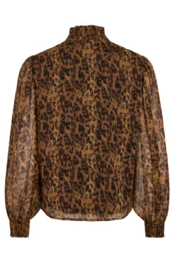 Blusa de gasa estampada