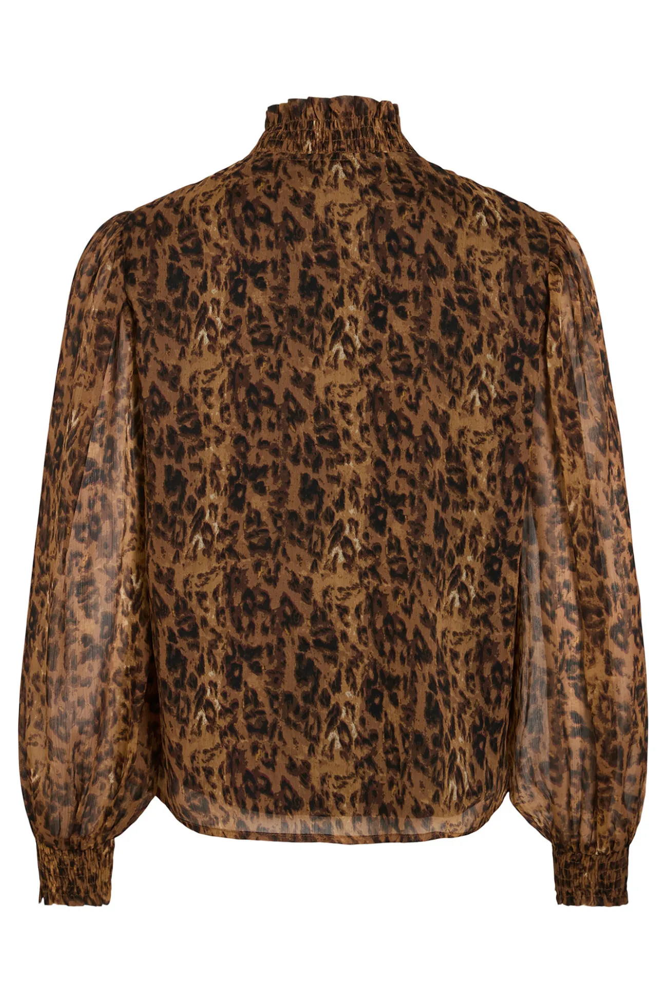 Blusa de gasa estampada
