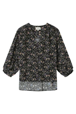 Blusa de manga larga estampada