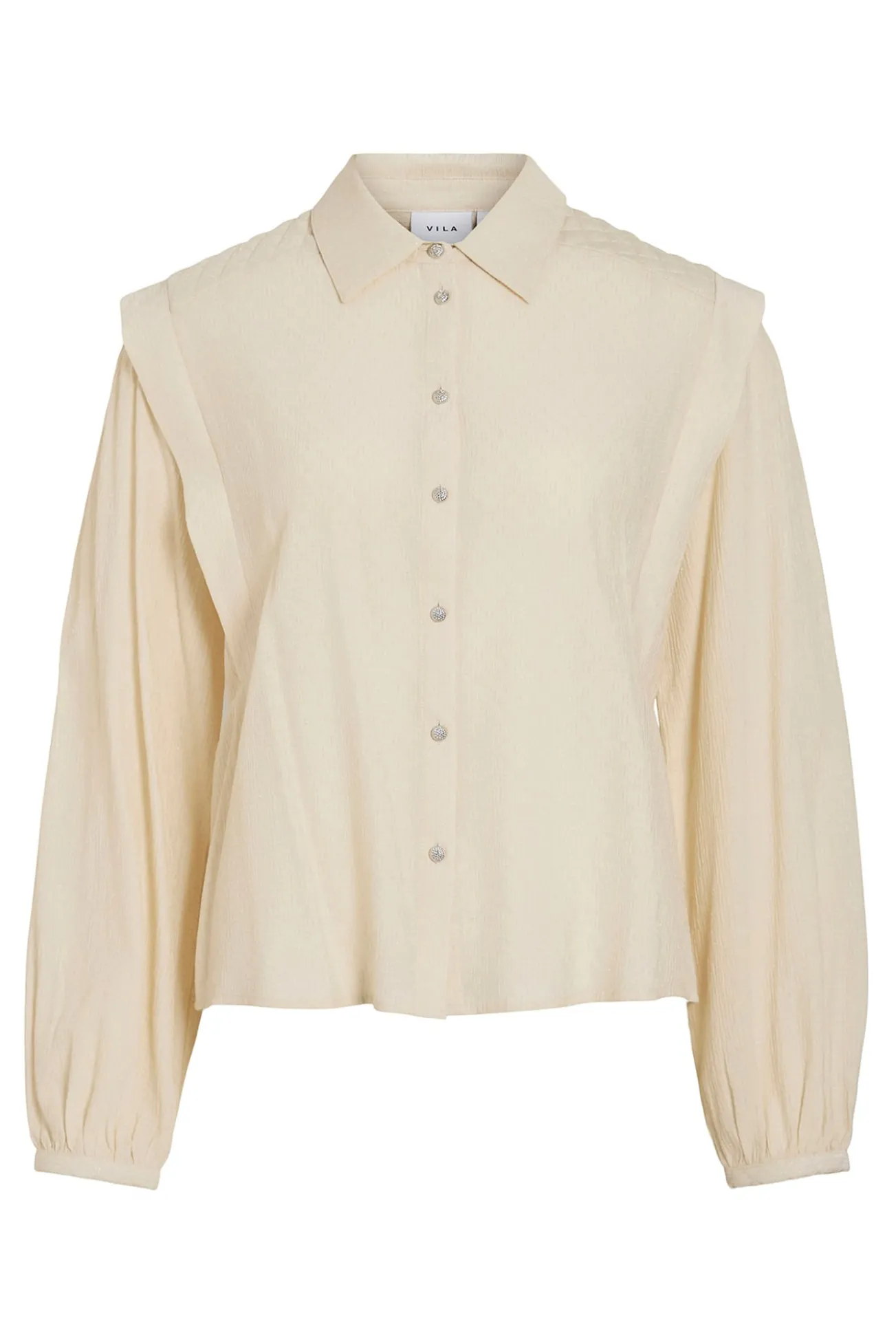 Blusa de viscosa con detalles lúrex