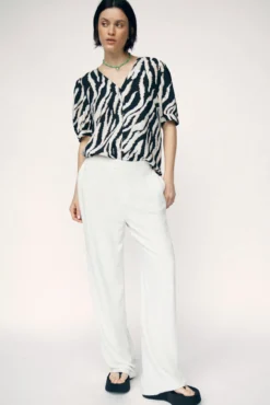 Blusa Ecovero y mangas globo