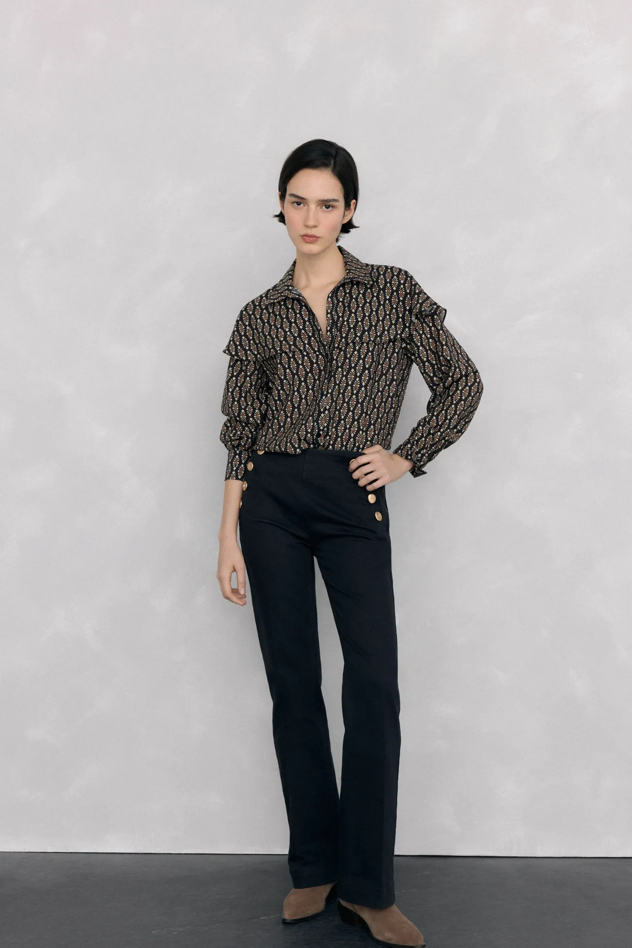 Blusa estampada capa