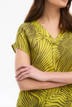 Blusa estampada con viscosa