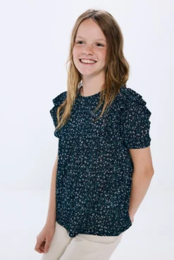 Blusa flores niña