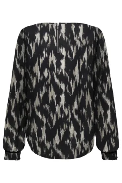 Blusa fluida de manga larga