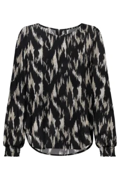 Blusa fluida de manga larga