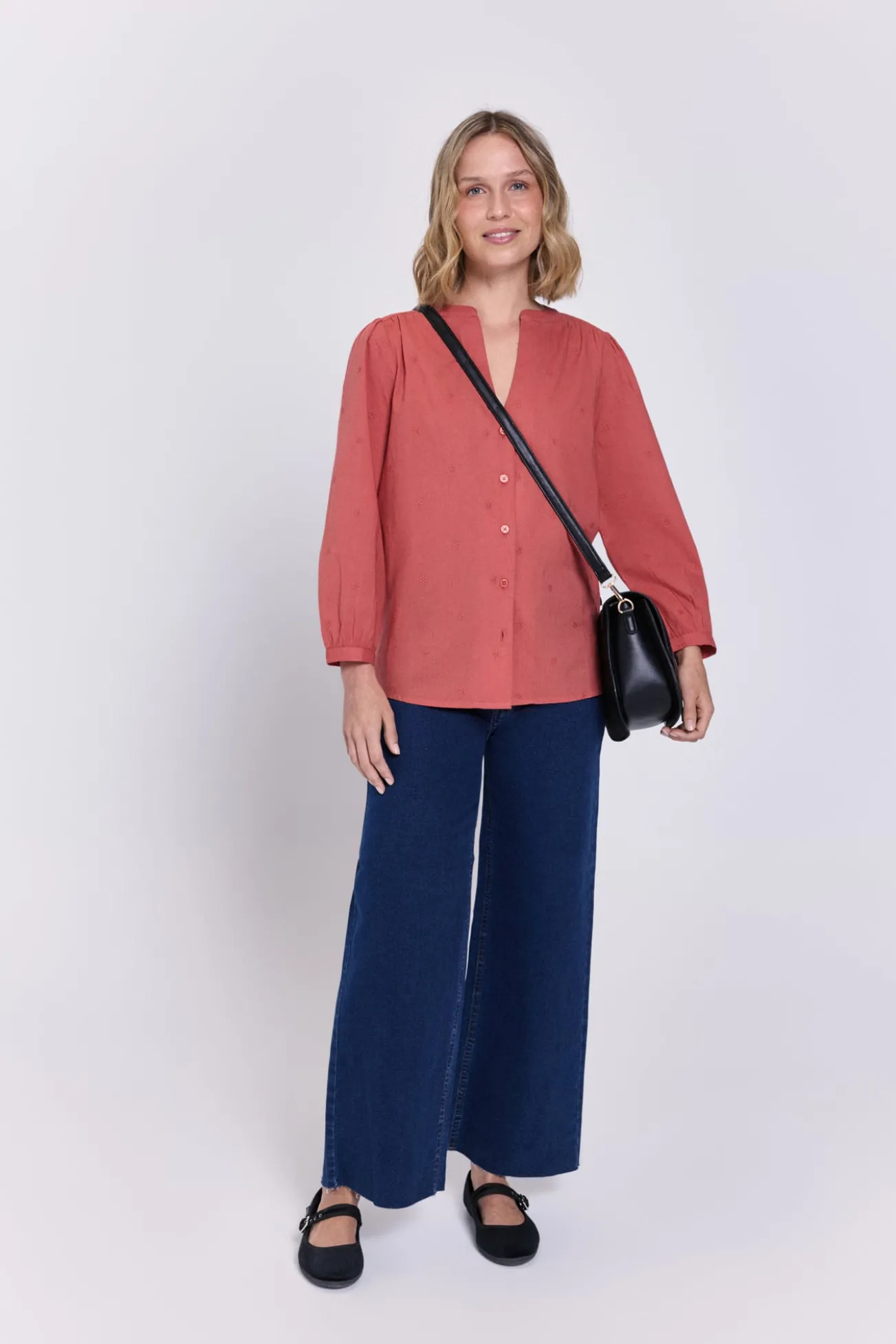 Blusa fluida margaritas