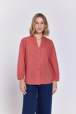 Blusa fluida margaritas