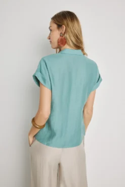 Blusa lisa manga corta