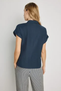 Blusa lisa manga corta