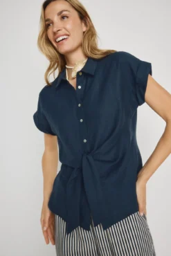 Blusa lisa manga corta