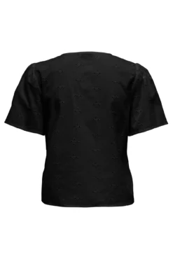Blusa manga corta bordada