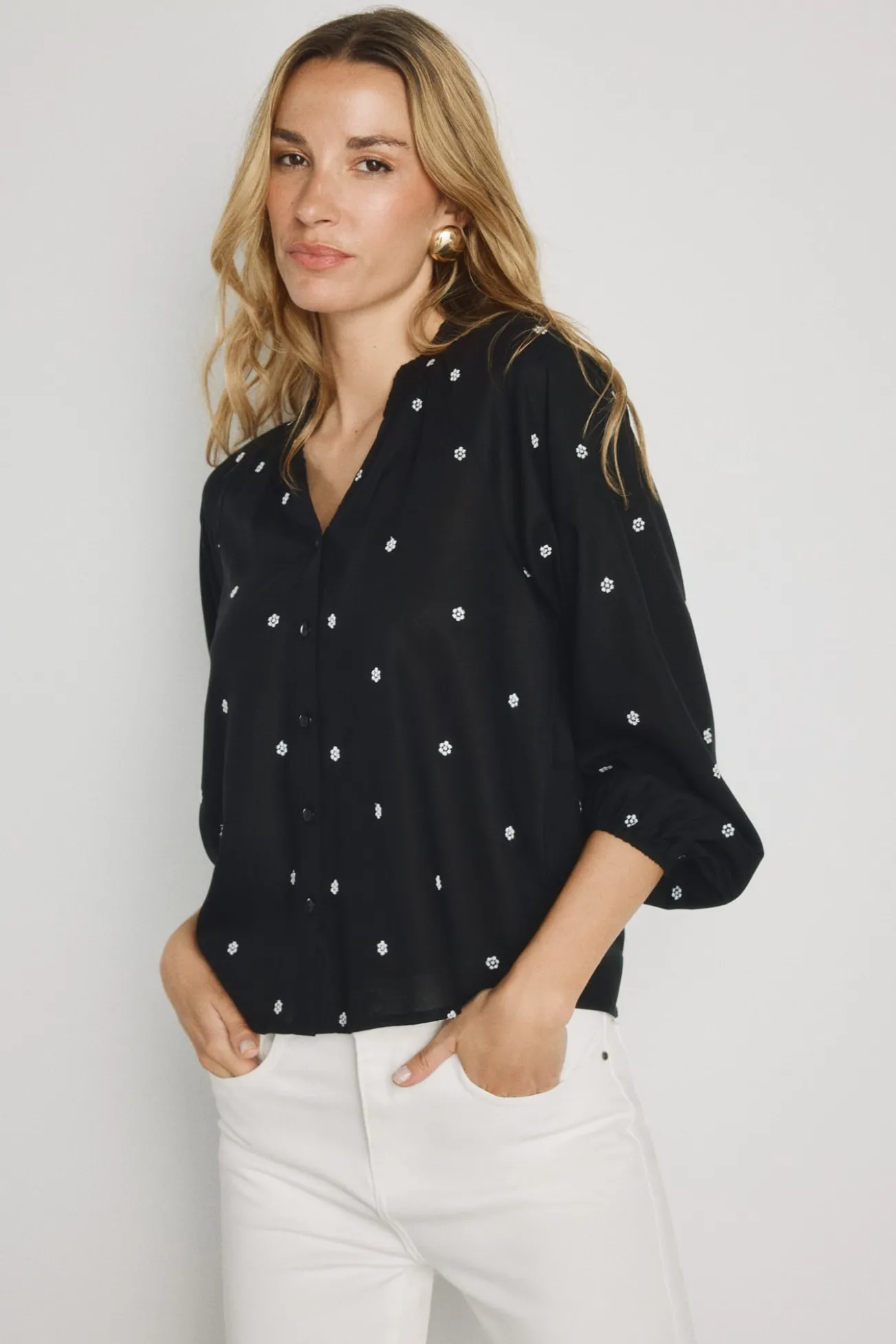 Blusa manga larga
