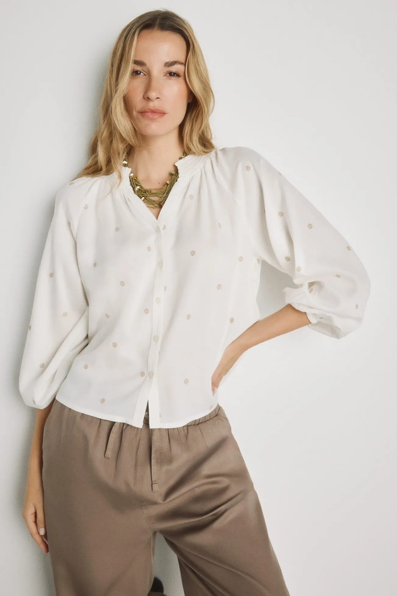Blusa manga larga