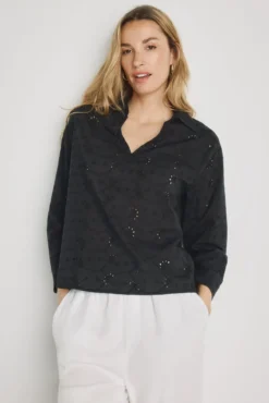 Blusa manga larga