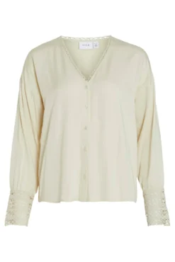 Blusa manga larga bordados
