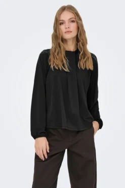 Blusa manga larga fluida