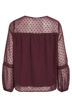 Blusa manga larga plumeti