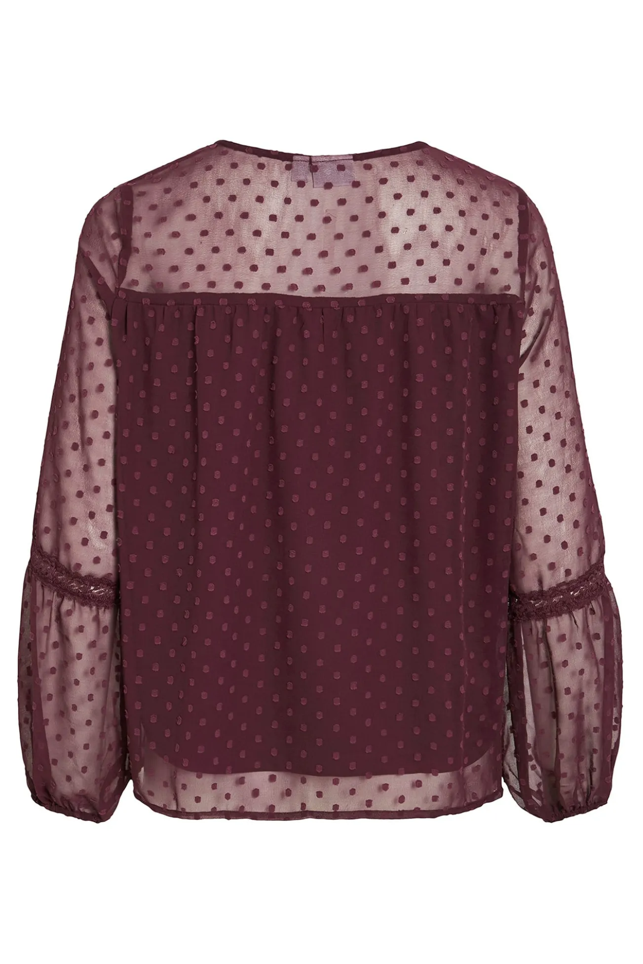 Blusa manga larga plumeti