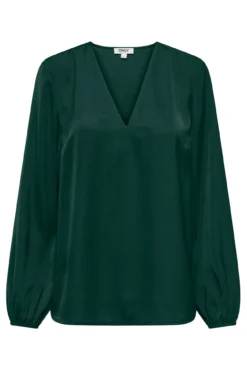 Blusa manga larga puño elástico