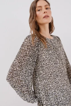 Blusa plisada