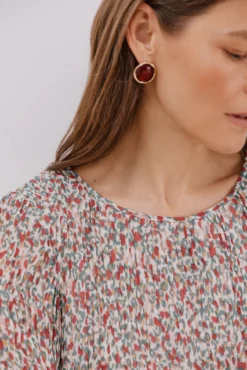 Blusa plisada