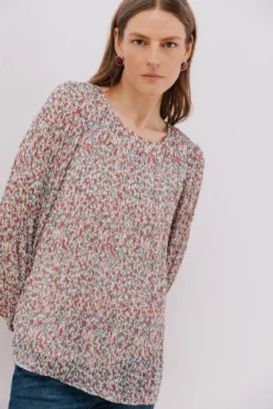 Blusa plisada