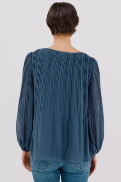Blusa plisada