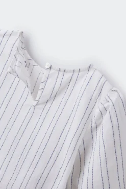 Blusa rayas lino niña