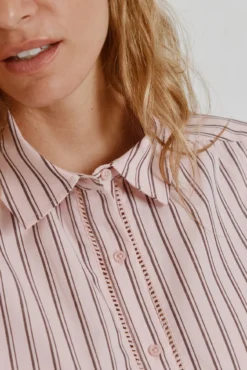 Blusa rayas manga corta