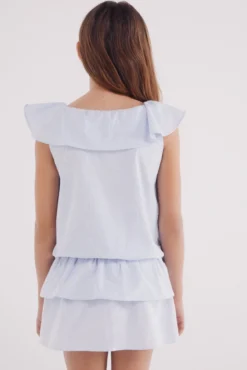 Blusa rayas oxford niña