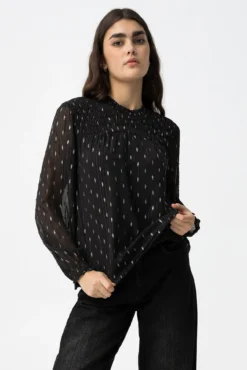 Blusa Semitransparente Drapead